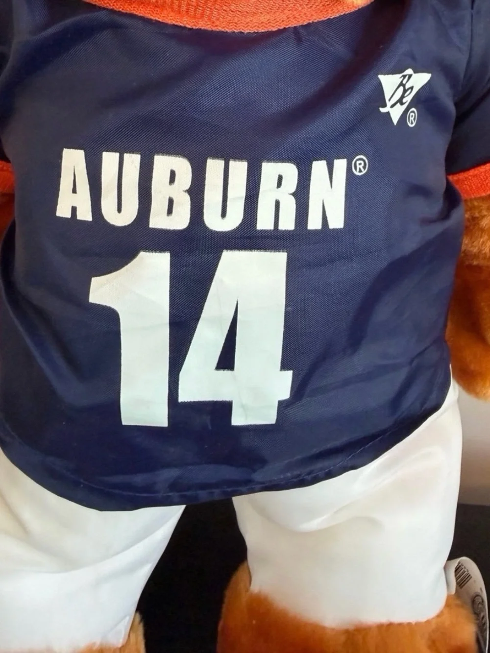 Vintage Auburn Tigers Teddy Bear Plush #14 Officially Licensed NCAA Collectible